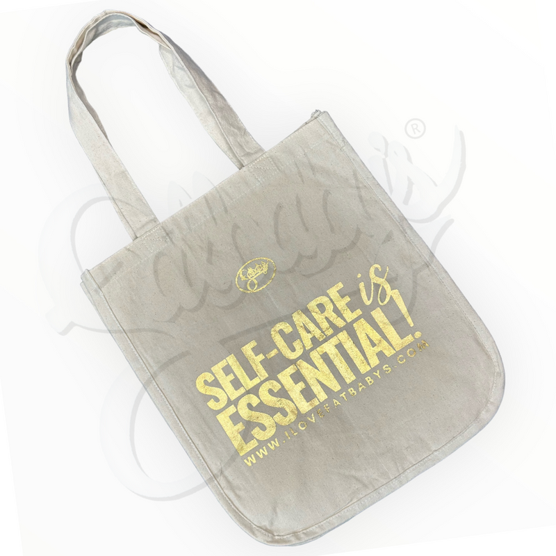 “Self-Care is Essential” Large Tote Bag