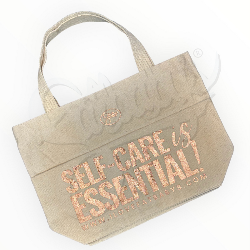 “Self-Care is Essential” Small Tote Bag